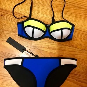 Triangle swim bathing suit set